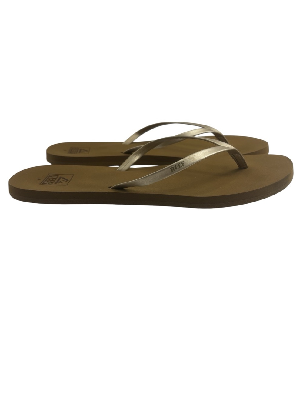 Reef Womens Bliss Nights Thong Flip Flop Sandals in Champagne Size 9